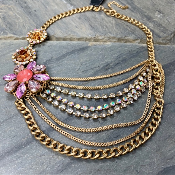 Allen Schwartz Necklce/Floral/MultiColor/Chic/F4-9 - Picture 3 of 5